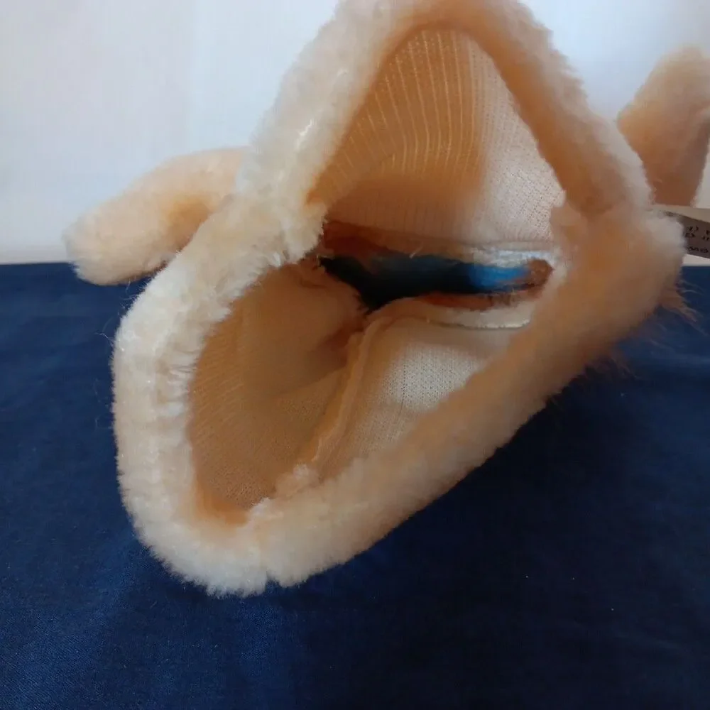Learn & Play Lion Hand Puppet Plush 1997 Soft Vintage Imagination Toy